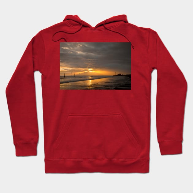 Dawn on the beach Hoodie by Violaman